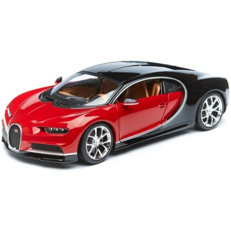 Легковой автомобиль Bburago Bugatti Chiron 18-11040 1:18, красный/черный