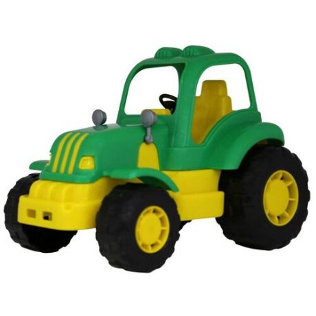 Трактор Полесье "Крепыш", 44778, зеленый, желтый