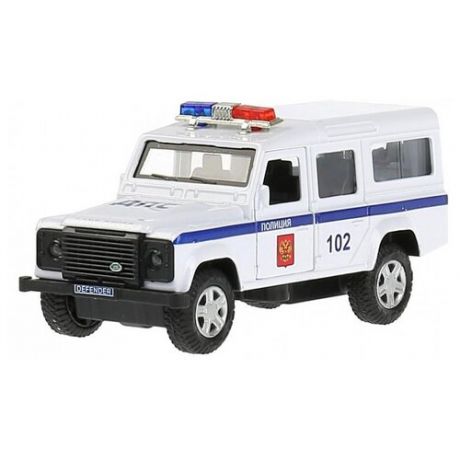 Машинка ТЕХНОПАРК Land Rover Defender Полиция (DЕFЕNDЕR-12РОL), 12 см, белый