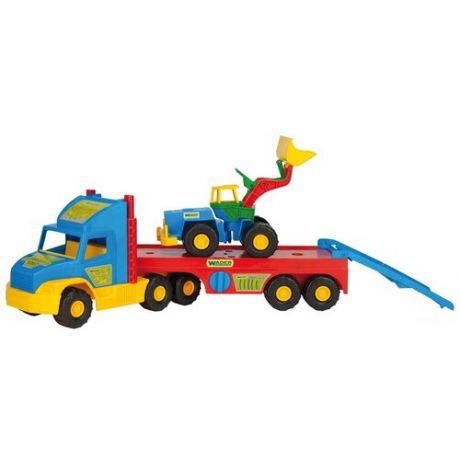Игрушечные машинки и техника Wader Super Truck - Эвакуатор с трактором (36520), 78 см