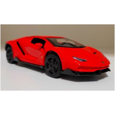 Машинка Lamborghini Aventador Ламборгини металлическая красная 1:32