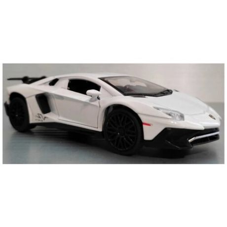 Машинка Lamborghini Aventador Ламборгини металлическая белая 1:32