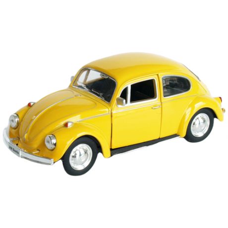 Легковой автомобиль RMZ City Volkswagen Beetle 1967 1:32, желтый