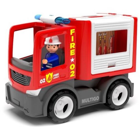 Пожарная машина Efko для команды с водителем, 22 см (27281)