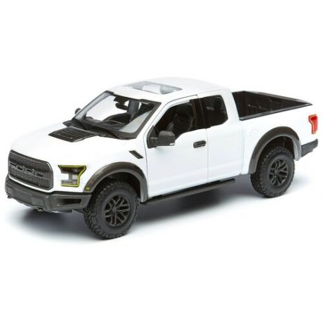 Maisto Машинка металлическая Ford F-150 Raptor, 1:24, белый