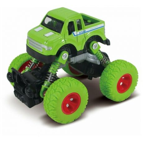 Машинка die- cast, инерционный механизм, рессоры, зеленая, 1:46 Funky toys FT61075