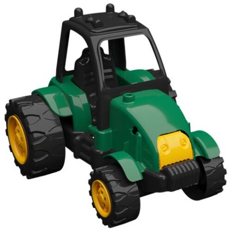 Трактор Terides Т8-051, 25 см, черный/зеленый/желтый