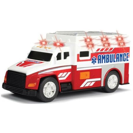 Фургон Dickie Toys Скорая помощь (3302013), 15 см, белый/красный