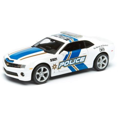 Легковой автомобиль Maisto Chevrolet Camaro SS RS 2010 Police (31208) 1:24, белый