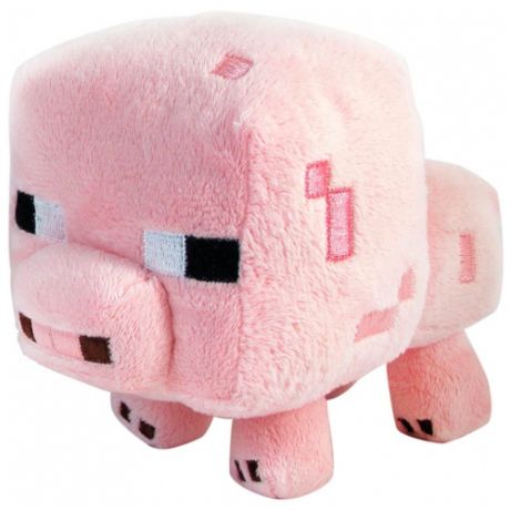 Мягкая игрушка MOJANG Поросенок из Minecraft, 16 см, розовый
