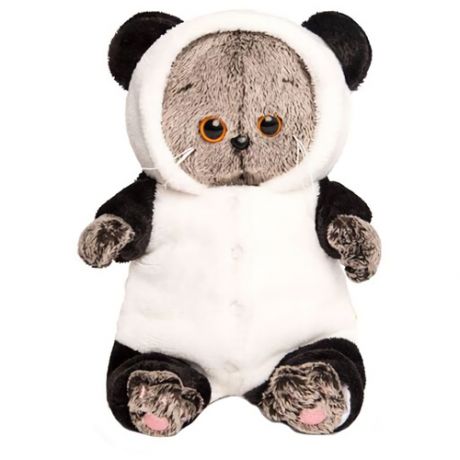 Мягкая игрушка Basik&Co Basik Baby в комбинезоне "Панда", 20 см
