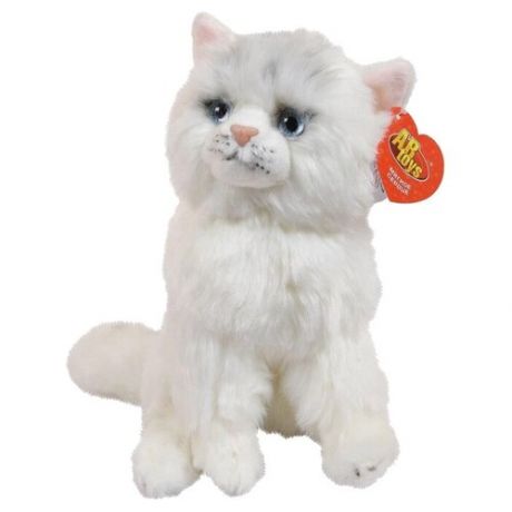 Мягкая игрушка ABtoys Домашние любимцы Кошечка белая, 24 см