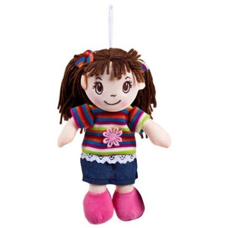 Мягкая игрушка ABtoys Кукла в платье в полоску, 20 см