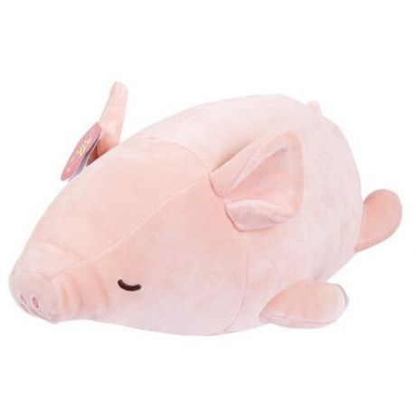 Мягкая игрушка ABtoys Свинка розовая, 27 см