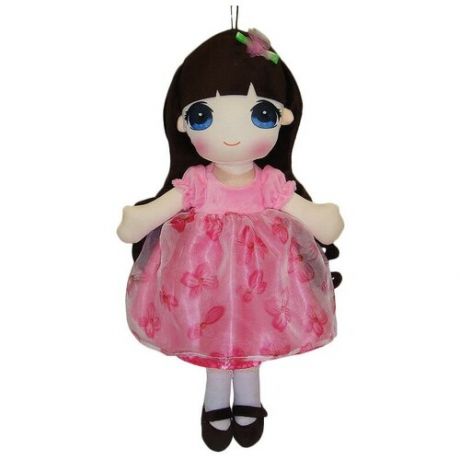 Мягкая игрушка ABtoys Кукла в розовом платье, 50 см