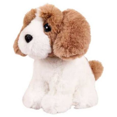 Мягкая игрушка Junfa Toys Собачка белая с рыжим, 15 см