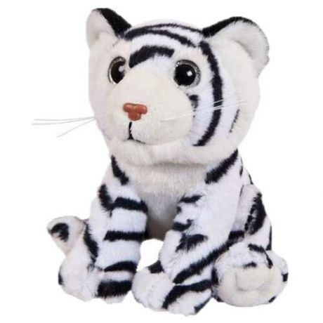 Мягкая игрушка Junfa toys В дикой природе Тигренок бенгальский белый, 15 см, белый