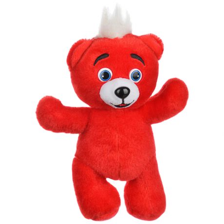 Интерактивная мягкая игрушка Красный мишка, 21 см, красный
