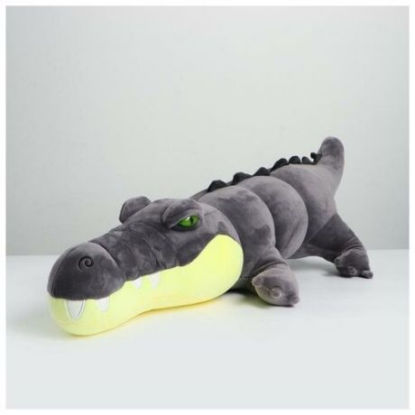 Мягкая игрушка «Крокодил», цвет серый