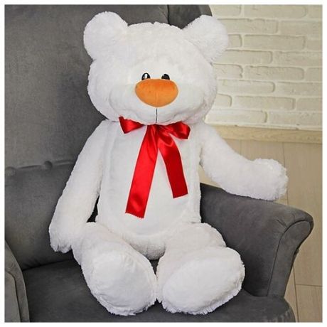 Мягкая игрушка "Медведь Брэд большой", 110 см, цвет белый
