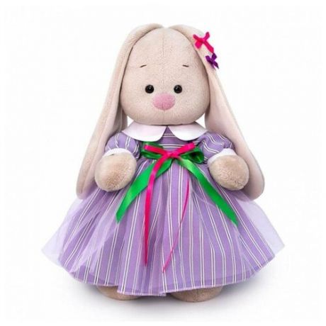 Мягкая игрушка Зайка Ми в полосатом платье, 32 см Зайка Ми 5484511 .