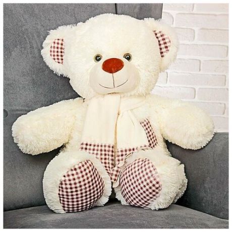 Любимая игрушка Мягкая игрушка «Медведь Тоффи», цвет молочный, 70 см