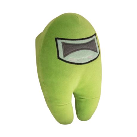 Мягкая игрушка Among us - Зеленый с плоскими глазами (20 см)
