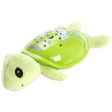 Игрушка-ночник Наша игрушка Потеша черепашка зеленая, 4 см