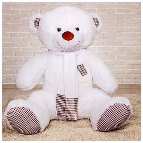 Любимая игрушка Мягкая игрушка «Медведь Тоффи», 150 см, цвет белый