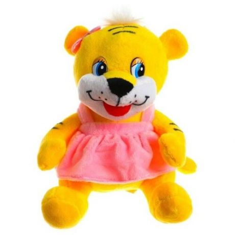 Мягкая игрушка «Тигрица в платье», 17 см