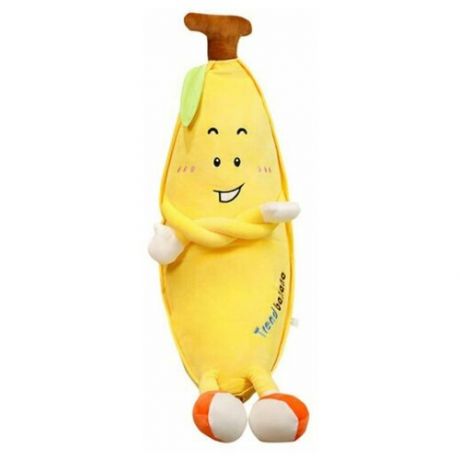 Мягкая игрушка Модный банан, высота 80 см. Мягкая игрушка Весёлый банан в кедах