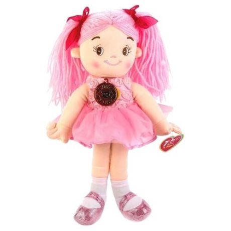 Мягкая игрушка Мульти-Пульти Мягкая кукла розовая, 35 см