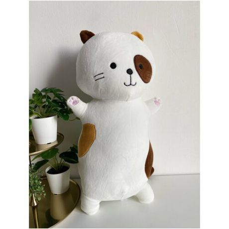 Мягкая игрушка- подушка кот 52 см /котенок антистресс белый