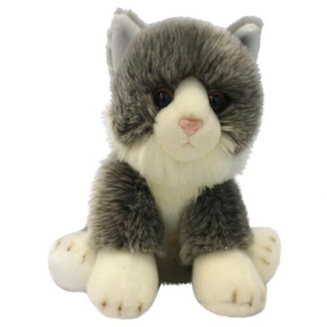 Мягкая игрушка MaxiLife Котик сидячий серый, 30 см