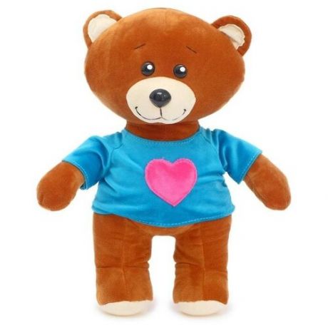 Мягкая игрушка Princess Love Мишка Ролли, 35 см, коричневый/голубой