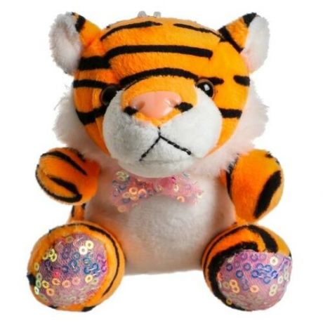 Мягкая игрушка «Тигрёнок с бантиком», на присоске, цвета микс