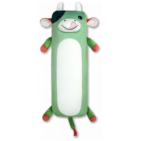 Мягкая игрушка-антистресс Штучки, к которым тянутся ручки Теленок "Батон" большой, 54см, зеленый