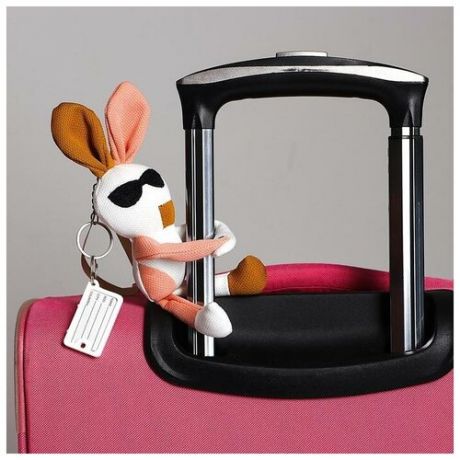 Milo toys Мягкая игрушка на чемодан «Крутые зайцы», на брелоке микс