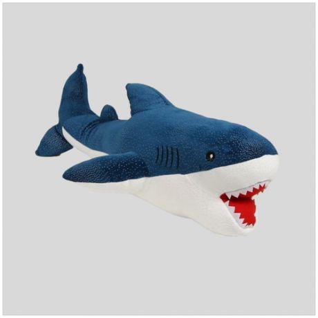 Мягкая игрушка "Акула" 100 см, синяя.