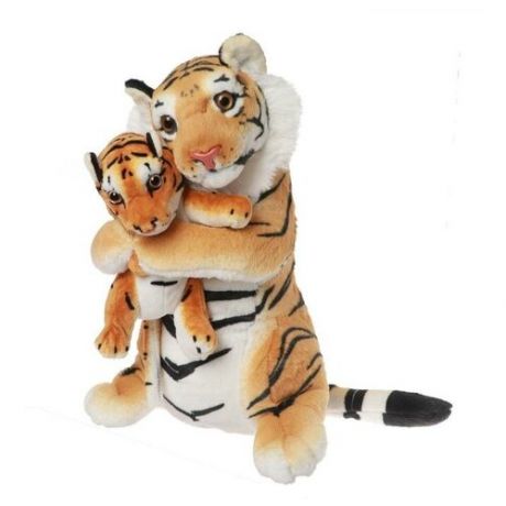 Мягкая игрушка Тигр с детенышем 35 см. (Тигр символ 2022 года)