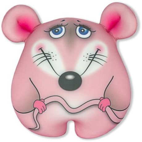 Мягкая игрушка-антистресс Штучки, к которым тянутся ручки Мышка Стесняшка, 37 см, фиолетовая
