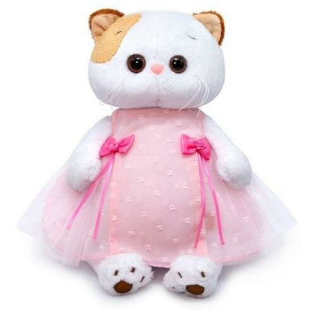 Басик и Ко Мягкая игрушка «Кошечка Ли-Ли», в розовом платье, 24 см