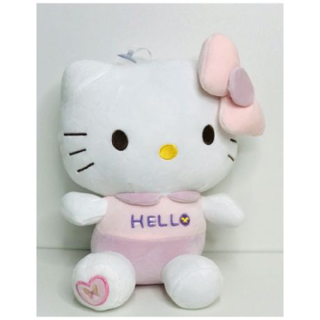 Мягкая игрушка кошечка Китти, плюшевая кукла в розовом комбинезоне , игрушки для девочек, 30 см