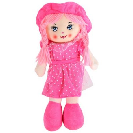 Мягкая игрушка Amore Bello Кукла, 35 см, розовый