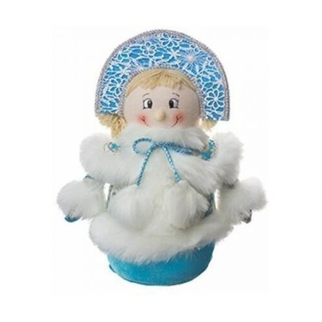 Мягкая игрушка "Снегурочка", 35 см, голубая с серебром