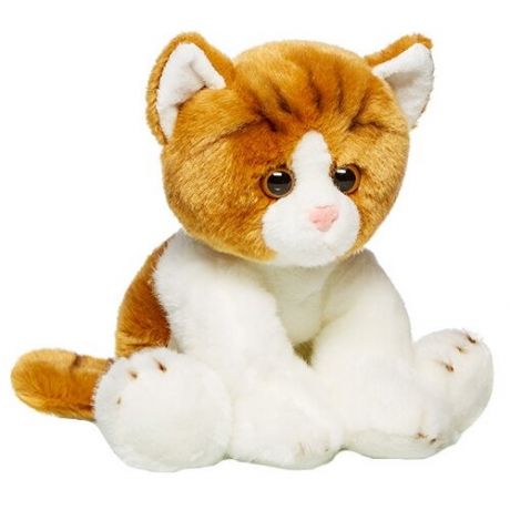 Мягкая игрушка MaxiLife Котик сидячий бело-рыжий, 30 см
