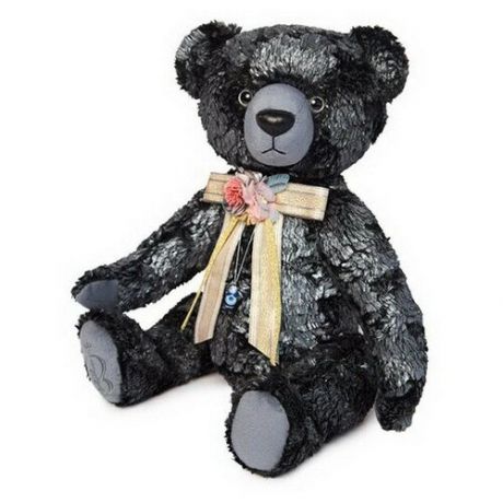 Мягкая игрушка Basik&Ko Медведь БернАрт-серебряный, металлик (BAs-90)