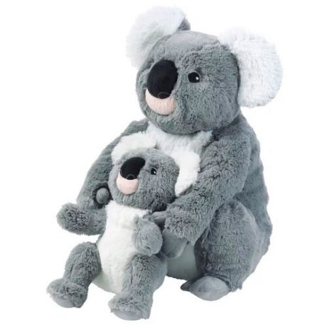 Мягкая игрушка коала, Икеа, 2 шт. 35 и 23 см, Индонезия, для детей от 1,5 лет