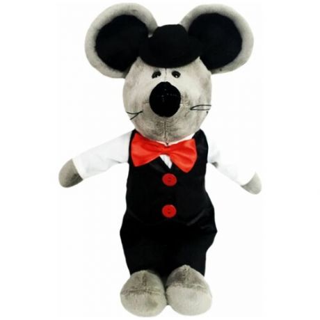 Мягкая игрушка Softoy Мышь в костюме, 26 см