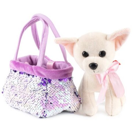 Мягкая игрушка Fancy Собачка в сумочке-переноске, 15 см SUМS0